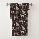 German Shorthaired Pointer Dog Bone and Paw Print (En situation)