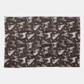 German Shorthaired Pointer Dog Bone and Paw Print Theedoek (Horizontaal)