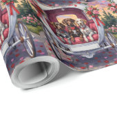 German Shorthaired Pointer  Dog Valentine's Day  Cadeaupapier (Rol Hoek)