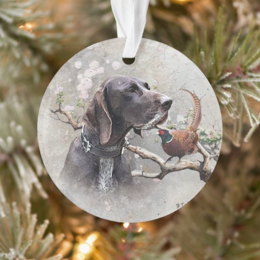 german shorthaired pointer, gsp ornament (Boom)