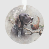 german shorthaired pointer, gsp ornament (achterkant)