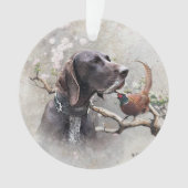 german shorthaired pointer, gsp ornament (voorkant)