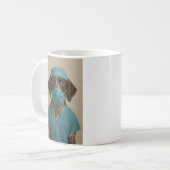 German Shorthaired Pointer in Scrubs Koffiemok (Voorkant links)