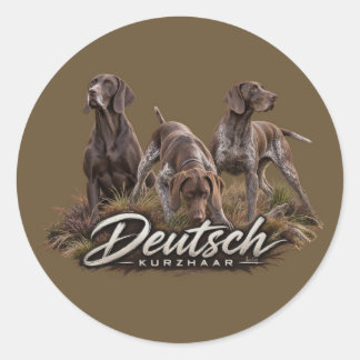 German Shorthaired Pointer - Jachtcollectie Ronde Sticker