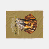German Shorthaired Pointer Kurzhaar Fleece Blanket (Voorkant (Horizontaal))