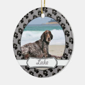 German Shorthaired Pointer - Luke - Riley Keramisch Ornament (Links)