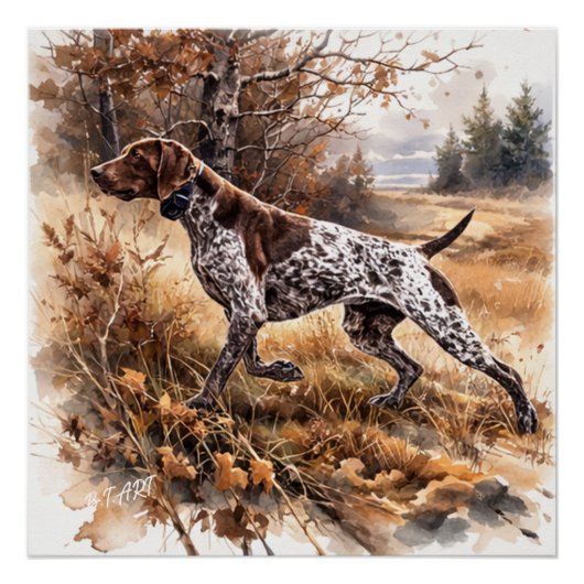  German Shorthaired Pointer  Perfect Poster (Voorkant)