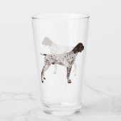 GERMAN SHORTHAIRED POINTER - PINT GLASS 16 OZ GLAS (Achterkant)