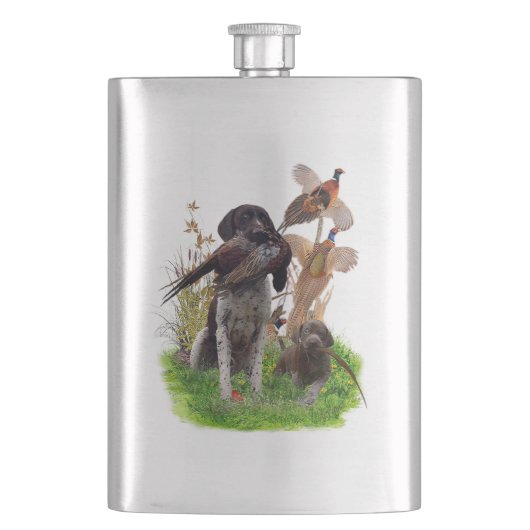 German Shorthaired Pointer    Sticker Paper Plates Flacon (Voorkant)