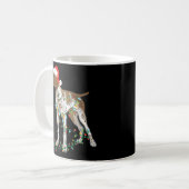 German Shorthaired Pointer Tangled In Christmas Koffiemok (Voorkant links)