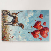 German Shorthaired Pointer Valentine's Day Heart  Legpuzzel (Horizontaal)