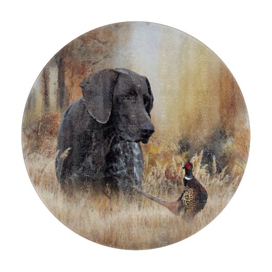 German Shorthaired Pointers  Snijplank (Voorkant)