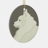 German Spitz Keramisch Ornament (Rechts)