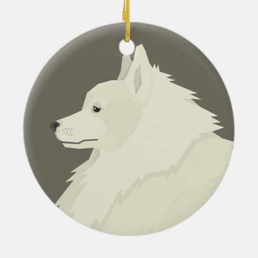 German Spitz Keramisch Ornament (Achterkant)