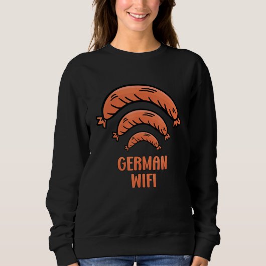 German Wifi Simplified Sausage Wurst Trui (Voorkant)