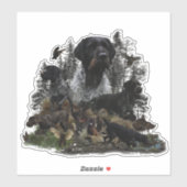 German Wirehaered Pointer Sticker (Vel)