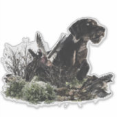 German Wirehaered Pointer Sticker (Voorkant)