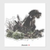 German Wirehaered Pointer Sticker (Vel)