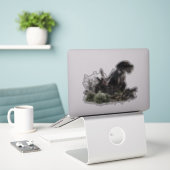 German Wirehaered Pointer Sticker (Laptop op bureau)