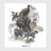 German Wirehaered Pointer Sticker (Vel)