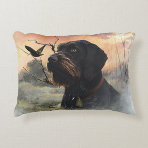 German Wirehaire Pointer Accent Kussen