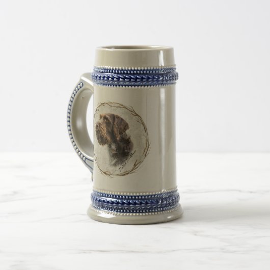 German Wirehaire Pointer Bierpul (Voorkant links)