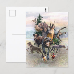 German Wirehaire Pointer Briefkaart