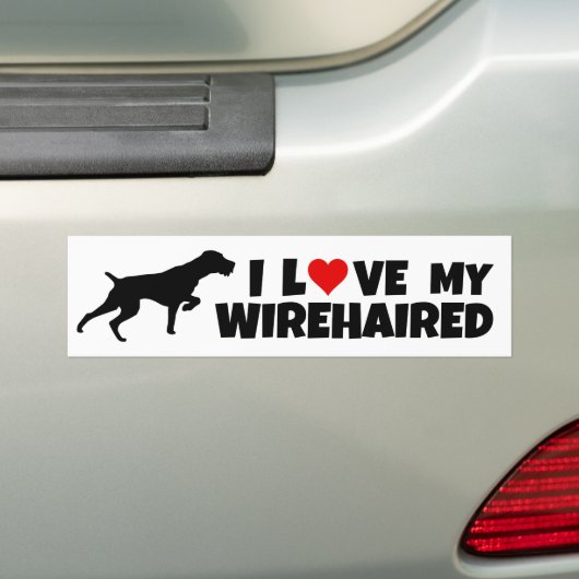 German Wirehaire Pointer Bumpersticker (Op auto)