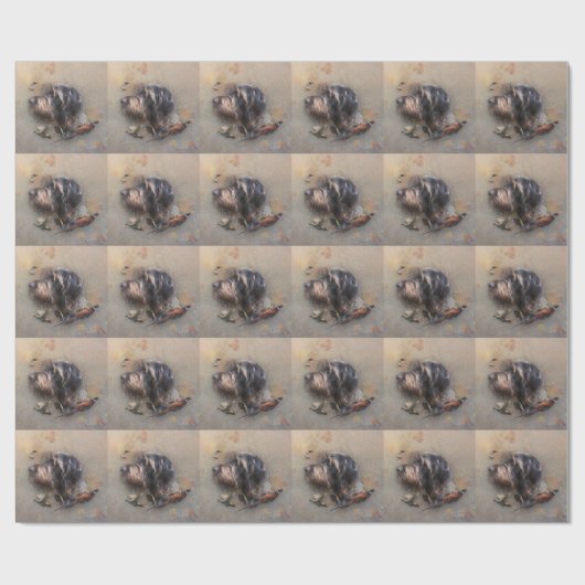 German Wirehaire Pointer Cadeaupapier (Vlak)