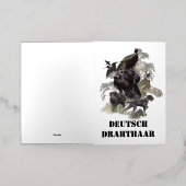 German Wirehaire Pointer Folie Wenskaart (Buiten Laag)