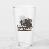 German Wirehaire Pointer Glas (Achterkant)