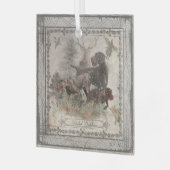German Wirehaire Pointer Glas Ornament (Voorkant links)