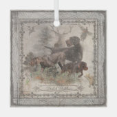 German Wirehaire Pointer Glas Ornament (Voorkant)