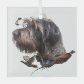 German Wirehaire Pointer Glas Ornament (Voorkant)