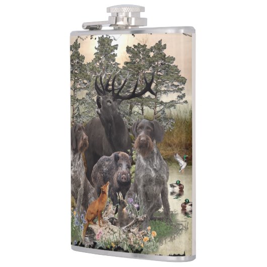 German Wirehaire Pointer Heupfles (Links)