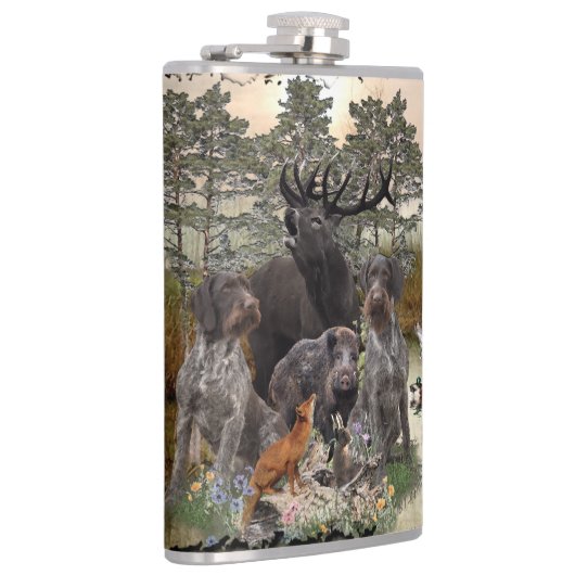 German Wirehaire Pointer Heupfles (Rechts)