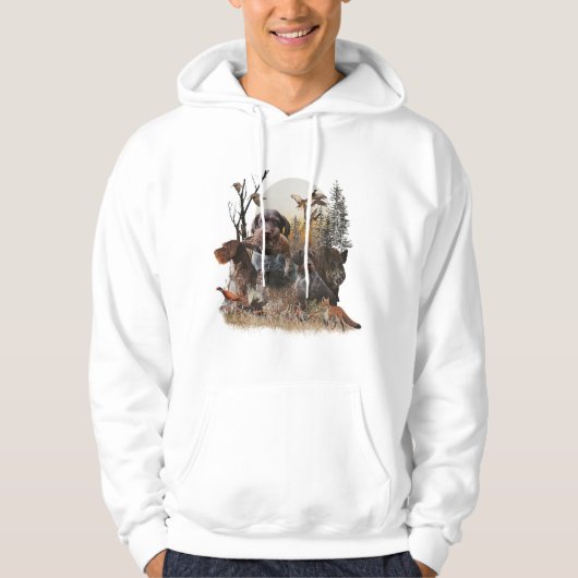 German Wirehaire Pointer Hoodie (Voorkant)