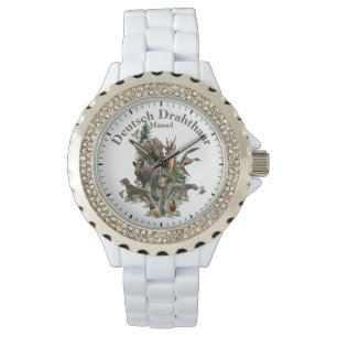 German Wirehaire Pointer Horloge