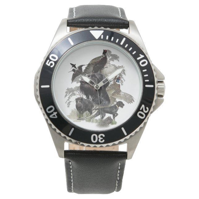 German Wirehaire Pointer Horloge (Voorkant)