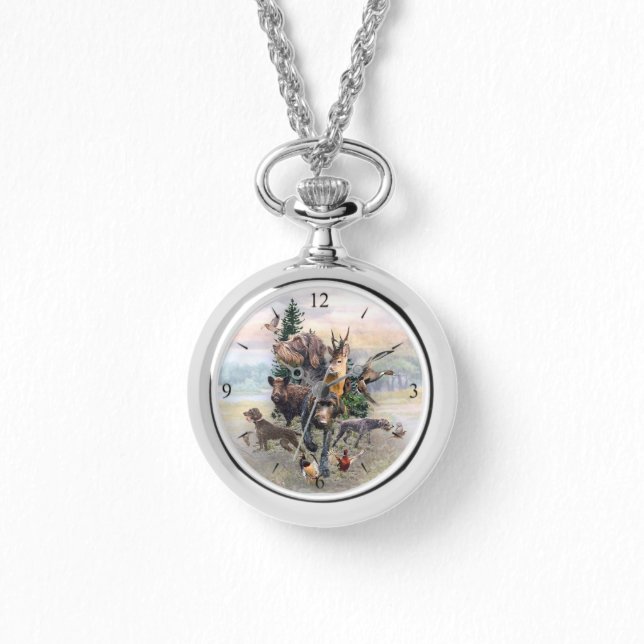 German Wirehaire Pointer Horloge (Voorkant)