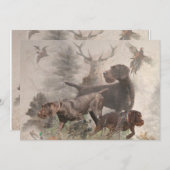 German Wirehaire Pointer Kaart (Voorkant / Achterkant)