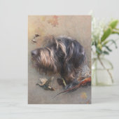 German Wirehaire Pointer Kaart (Staand voorkant)