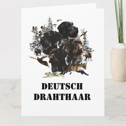 German Wirehaire Pointer Kaart (Voorkant)