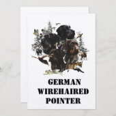 German Wirehaire Pointer Kaart (Voorkant / Achterkant)