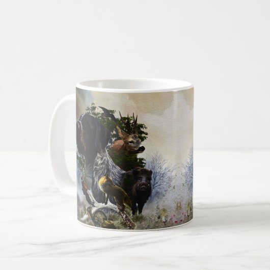 German Wirehaire Pointer Koffiemok (Voorkant links)