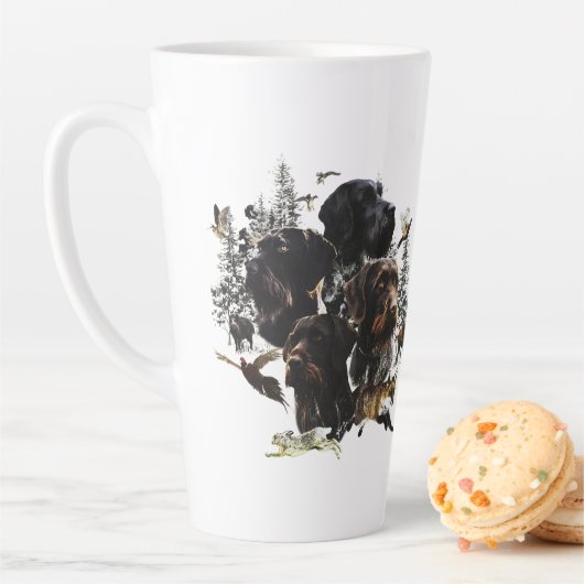 German Wirehaire Pointer Latte Mok (In situ)