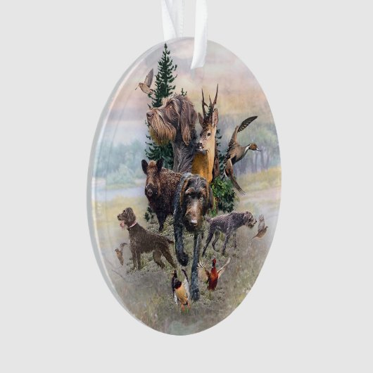 German Wirehaire Pointer Ornament (voorkant)