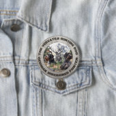 German Wirehaire Pointer Ronde Button 7,6 Cm (In situ)