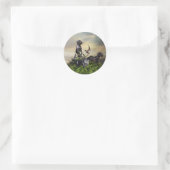 German Wirehaire Pointer Ronde Sticker (Tas)