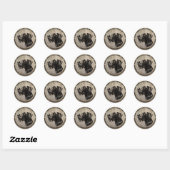 German Wirehaire Pointer Ronde Sticker (Vel)